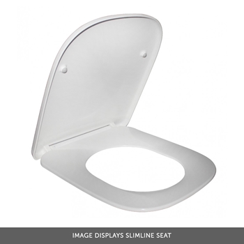 Imex Grace Rimless Wall Hung WC with Slimline Luxury Puraplast Seat Soft Close