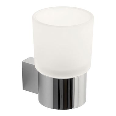 Vado Infinity Frosted Glass Tumbler & Holder
