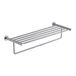 Inox Brushed Stainless Steel Wall Mounted Towel Shelf with Rail - 625mm