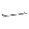 Inox Brushed Stainless Steel Wall Mounted Twin Towel Rail - 640mm
