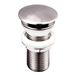 Inox Brushed Stainless Steel Unslotted Basin Clicker Waste