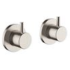 Just Taps Inox Concealed Wall Mounted Mixer Valves - Brushed Stainless Steel