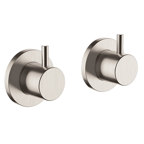 Just Taps Inox Concealed Wall Mounted Mixer Valves - Brushed Stainless Steel