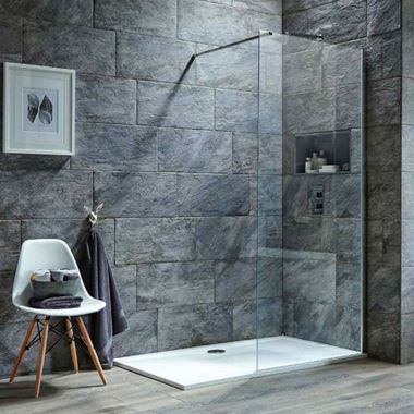Vellamo 8mm 2m Tall Easy Clean Glass Panel for Wetrooms & Walk-Ins