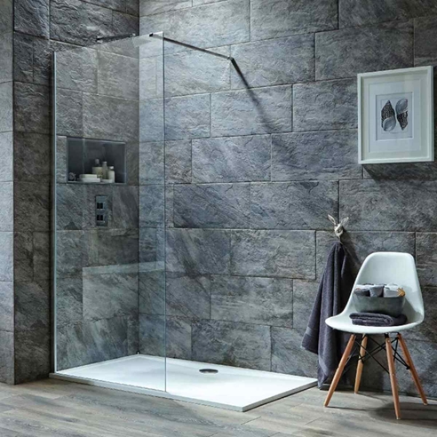 Harbour i8 8mm 2m Tall Easy Clean Glass Panel for Wetrooms & Walk-Ins
