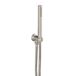Inox Round Water Outlet and Holder With Metal Hose and Slim Hand Shower - Stainless Steel