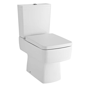 Jack Square Close Coupled Compact Toilet & Soft Close Seat
