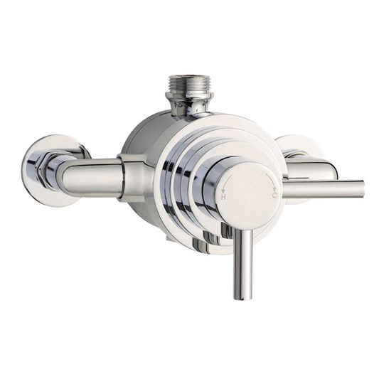 nuie Minimalist Lever Dual Exposed Thermostatic Shower Valve