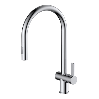 Just Taps VOS Pull Out Single Lever Mono Kitchen Mixer - Chrome