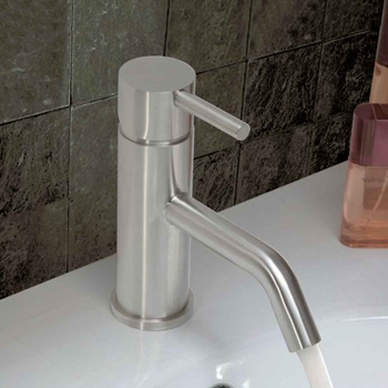 Inox Mini Brushed Stainless Steel Single Lever Basin Mixer