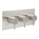Just Taps Inox Horizontal Concealed Thermostatic 2 Outlet Valve