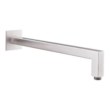 Just Taps Inox Square Wall Shower Arm - 400mm