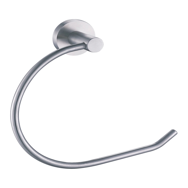 Inox Brushed Stainless Steel Wall Mounted Towel Ring