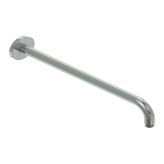 Inox Brushed Stainless Steel Round Wall Shower Arm - 400mm