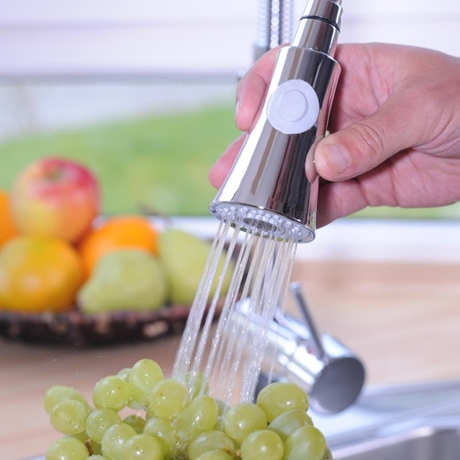 nuie Side Action Pullout Spray Kitchen Sink Mixer Tap