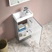 Drench Maisie Compact 400mm Mini Cloakroom Floorstanding Vanity Unit & Basin - Anthracite