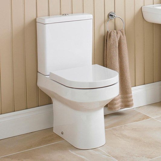 Drench Lorraine Short Projection Close Coupled Toilet with Soft Close Seat