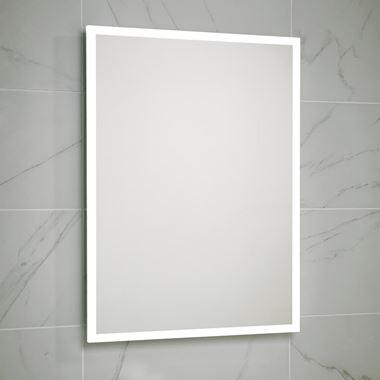 Harbour Glow LED Mirror with Demister Pad & Shaver Socket - 600 x 800mm