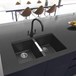 Caple Avel Twin Lever Mono Kitchen Mixer - Chromite Black
