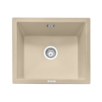 Caple Leesti 1 Bowl Inset or Undermount Granite Composite Kitchen Sink & Waste Kit - 533 x 457mm