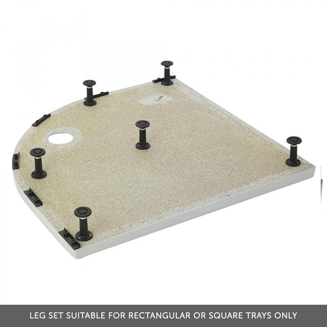 Drench Leg Set & Plinth Kit - For Square and Rectangular Shower Trays Up To 1000mm