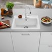Blanco Legra 6 1 Bowl Silgranit Composite Kitchen Sink & Waste with Tap Ledge - 585 x 500mm