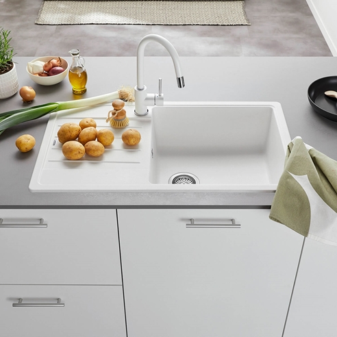 Blanco Legra XL 6 S 1 Bowl Silgranit Composite Kitchen Sink & Waste with Reversible Drainer - 860 x 500mm