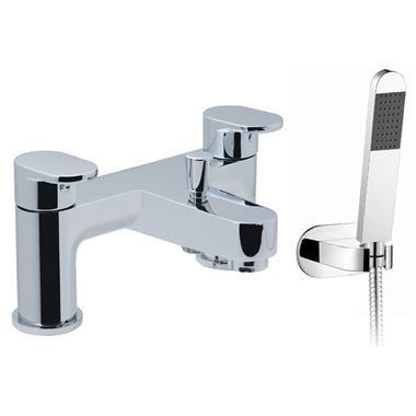 Vado Life Deck Mounted 2 Hole Bath Shower Mixer With Kit