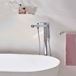 Vado Life Floor Mounted Bath Shower Mixer with Shower Kit