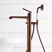 Flova Liberty Floor Standing Bath Shower Mixer with Handset Kit - Oil Rubbed Bronze