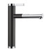 Blanco Linee-S Single Lever Pull Out Kitchen Mixer Tap - Black & Chrome