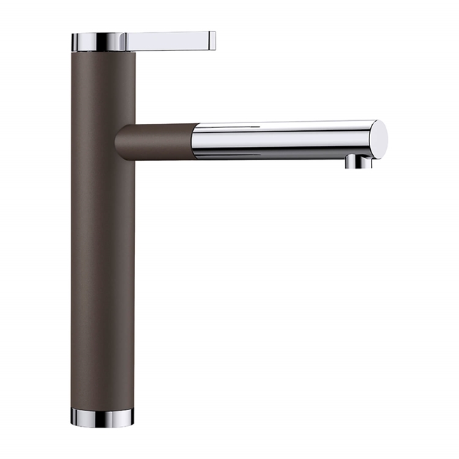 Blanco Linee-S Single Lever Pull Out Kitchen Mixer Tap with Silgranit Matching Finish