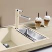 Blanco Linee-S Single Lever Pull Out Kitchen Mixer Tap - Jasmine & Chrome