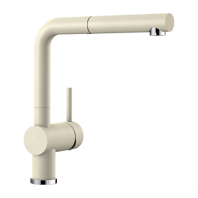 Blanco Linus-S Vario Single Lever Mono Pull Out Kitchen Mixer Tap with Silgranit Matching Finish