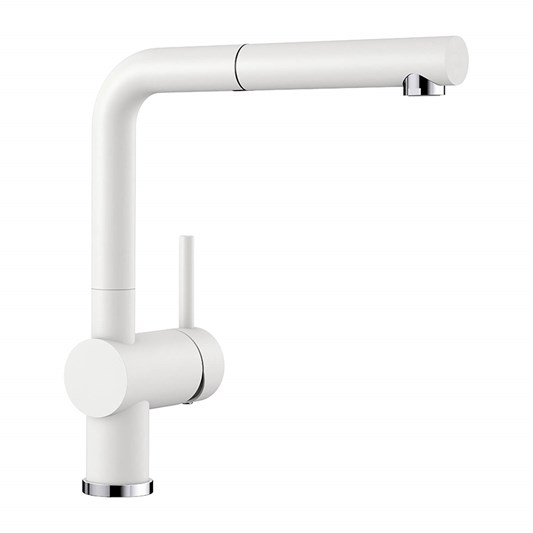 Blanco Linus-S Vario Single Lever Mono Pull Out Kitchen Mixer Tap with Silgranit Matching Finish
