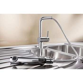 Blanco Linus-S Single Lever Mono Pull Out Kitchen Mixer Tap