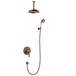 Flova Liberty Concealed Manual Mixer Valve with Ceiling Mounted Rainshower & Handset Kit - Oil Rubbed Bronze