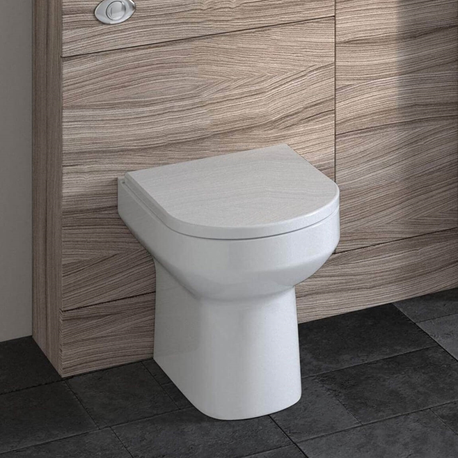 Lorraine Modern Back to Wall Toilet & Soft Close Seat