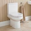 Drench Lorraine Rimless Close Coupled Toilet with Soft Close Seat - 650mm Projection