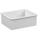 Reginox Mataro 1 Bowl Undermount Ceramic Sink & Waste - White Glaze