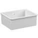 Reginox Mataro 1 Bowl Undermount Ceramic Sink & Waste - White Glaze