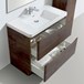 Maya 900mm Chestnut Floorstanding Vanity Unit & Basin