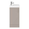 Drench Minnie 400mm Floorstanding Cloakroom Vanity Unit & Basin - Stone Grey