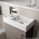 Drench Minnie 400mm Wall Mounted Cloakroom Vanity Unit & Basin - Natural Oak