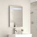 Vellamo LED Illuminated Bathroom Mirror with Demister Pad & Shaving Socket - 700mm x 500mm
