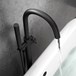 Vellamo Twist Matt Black Floorstanding Bath Shower Mixer & Shower Kit