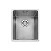 Caple Mode 1 Bowl Inset or Undermount Brushed Stainless Steel Sink & Waste Kit - 380 x 440mm