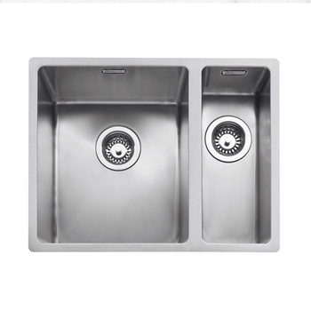Caple Mode 1.5 Bowl Inset or Undermount Brushed Stainless Steel Sink & Waste Kit - 555 x 440mm