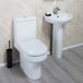 Lark Comfort Height Close Coupled Toilet with Dual Flush Cistern & Soft Close Seat