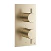 Crosswater MPRO 2 Outlet Concealed Thermostatic Shower Valve - Brushed Brass